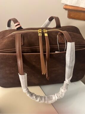 Gorgeous Brown Suede shoulder Bag-NWT
